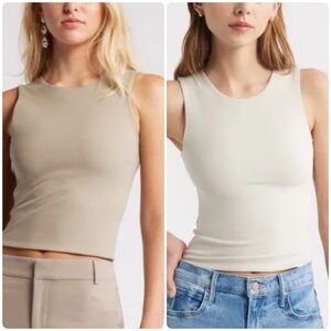 Open Edit bundle lot of two SMOOTH CREWNECK TANK M